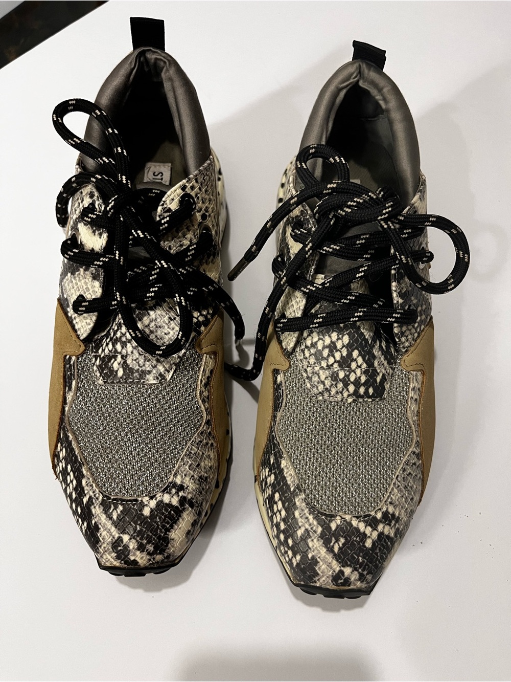 Steve Madden Cliff Sneaker – Natural Snake Multi Multi